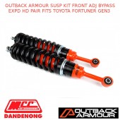 OUTBACK ARMOUR SUSP KIT FRONT ADJ BYPASS EXPD HD PAIR FITS TOYOTA FORTUNER GEN3 
